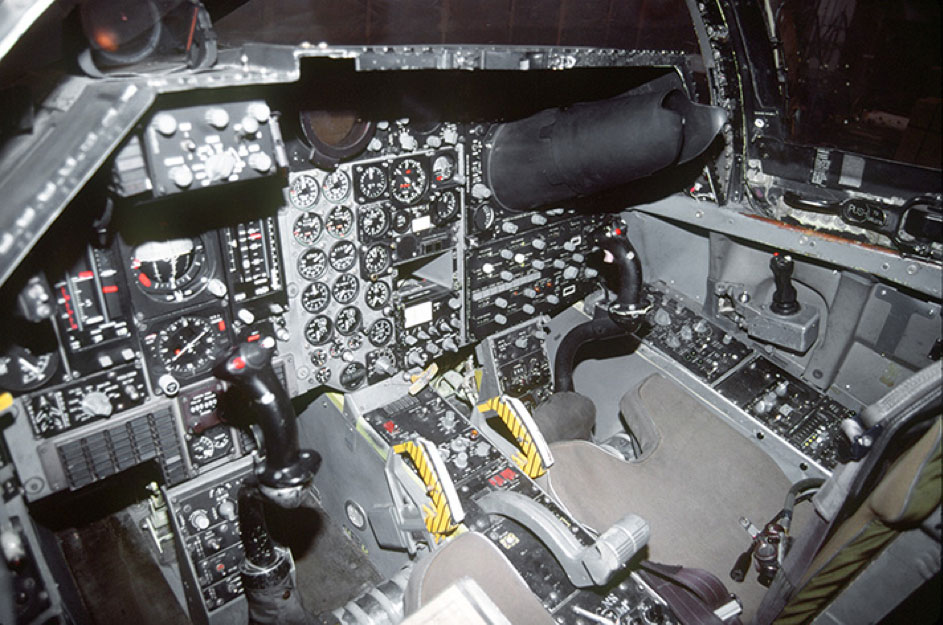 Complex cockpit from 1960s