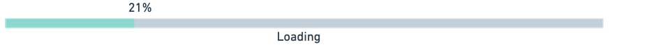 Progress indicator showing percentage completion