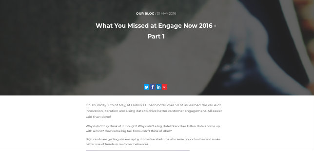 Made to Engage – Engage Now 2016