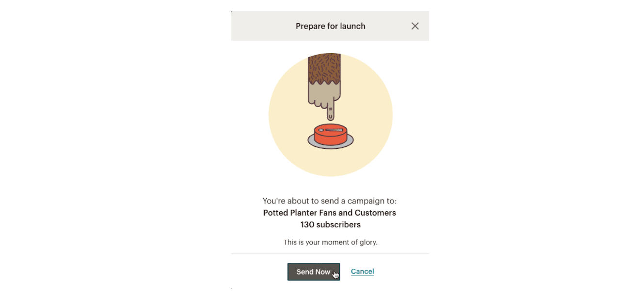 Mailchimp microcopy